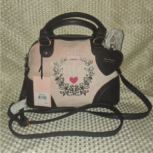Juicy Couture Black and Pink Satchel